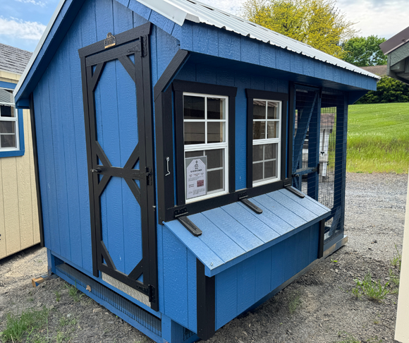 6x10 Quaker Combo Chicken Coop