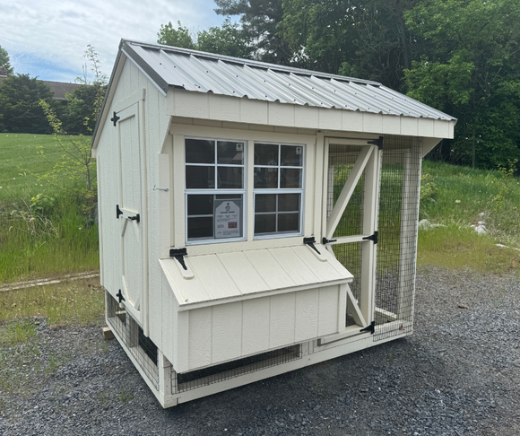 6x8 Quaker Combo Chicken Coop