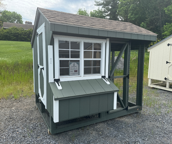 6x8 Quaker Combo Chicken Coop