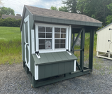 6x8 Quaker Combo Chicken Coop