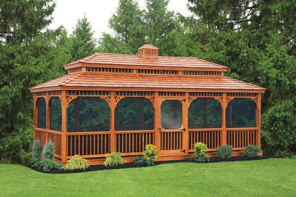 Rectangle Wood Gazebo