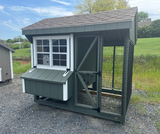 6x8 Quaker Combo Chicken Coop
