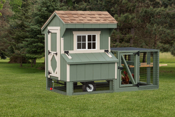 Quaker Tractor with Wheels Chicken Coop