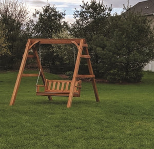 736 Wooden Swing Set