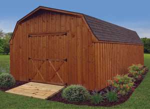 Board & Batton 6' Wall Barn Storage Shed