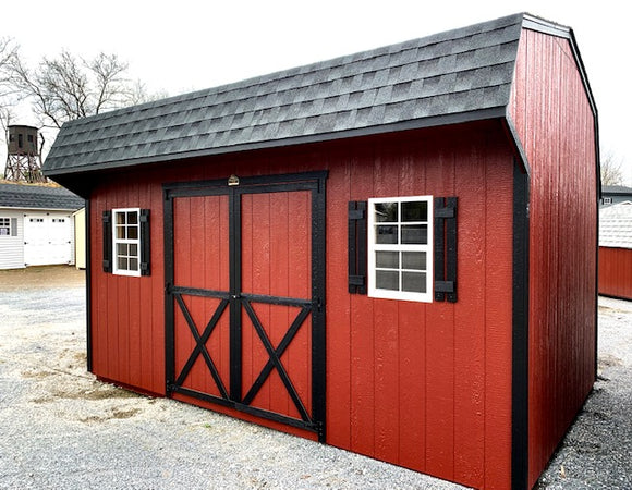 10X16 Dutch Colonial Silver Line Shed