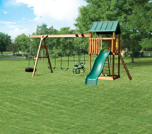 822-A 28 X 20 Wooden Swing Set