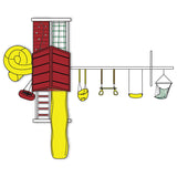 SK-18 MOUNTAIN CLIMBER Swing Set