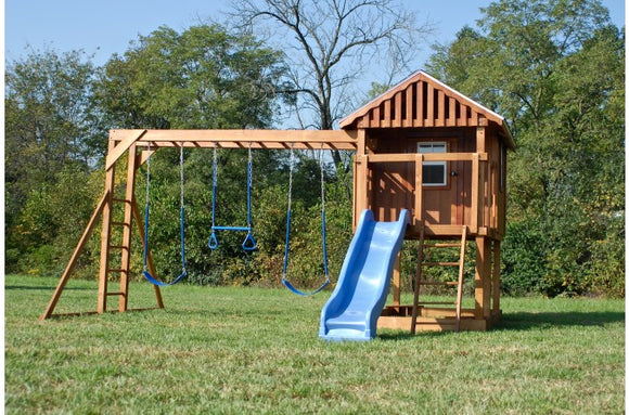 874-B 18 X 18 Wooden Swing Set